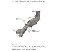 16016 - Collettore Scarico LeoVince Catalizzato YAMAHA MT-09 / XSR 900 / FZ-09