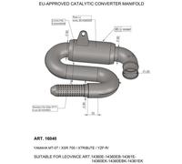 16040 - Collettore Scarico LeoVince Catalizzato YAMAHA MT-07 (21-23)