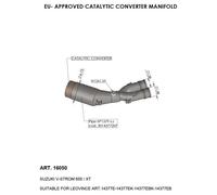 16050 - Collettore Scarico LeoVince Catalizzato SUZUKI V-STROM 650/XT (17-23)