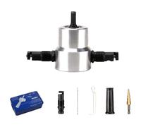 160A Roditrice Taglio Metallo Doppia Testa Foglio Segatrice Cutter Strumento Trapano Attacco Strumento di Taglio Roditrice Cutter Trapano Attacco Doppia Testa Lamiera di Metallo