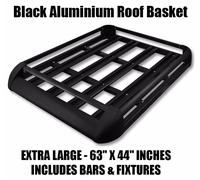 160cm Universale In Alluminio Auto Portapacchi Cesto Cargo Barra NERO
