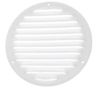 Ø 160mm Bianca Rotonda Griglia di Ventilazione in Metallo - Griglie D'Aerazione con Rete Anti Insetti