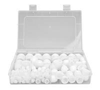 160pcs Copertura del do esagonale Capitagonni del bullone Kit Assortimento M4 M5 M6 M8 M10 M12 6 dimensioni bianche per organizzatore di protezione hardware