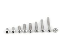 160pcs in acciaio inossibile SS304 SCOPIA esagonale M5 viti bulloni e di kit di assortimento di fissaggio resistente alla corrosione ad alta resistenza (Testa rotonda con dadi esagonali)