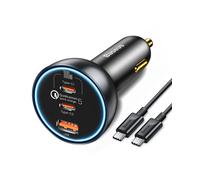 160W Carica Batteria per Auto 3 Porte QC5.0 PD3.0 PPS USB Accendisigari