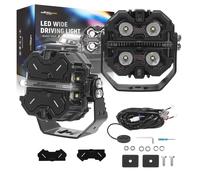 160W LED Faro Ausiliario For ATV UTV 4X4 Spot Beam RGB DRL IP68 3.5" 12V Bianco