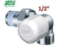 1616 - valvola 1/2'' termostatizzabile doppia squadra ad angolo sinistro comando