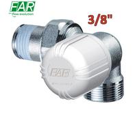 1616 - valvola 3/8'' termostatizzabile doppia squadra ad angolo sinistro comando