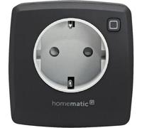 Homematic IP Smart Home 161621A0 - Presa dimmer a sezione di fase, colore antracite, spina intermedia digitale per app, Alexa & Google Assistant, risparmio energetico, potenza massima di commutazione