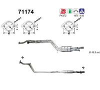 Magnaflow Performance Exhaust Catalizzatore per Mercedes 124 Coup C124 320 CE 162 kW 220 CV