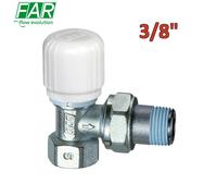 1620 - valvola 3/8'' termostatizzabile a squadra attacco ferro - FAR