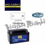 16263 - BATTERIA MAGNETI MARELLI 12V 6AH MOTX7A SIGILLATA PRECARICATA