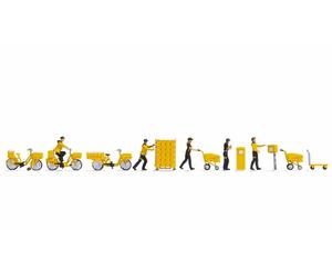 16265 Noch HO Set personaggi e accessori a tema ufficio postale scala 1:87