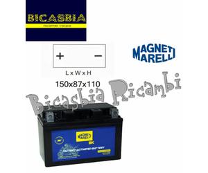 16267 - BATTERIA MAGNETI MARELLI 12V 11AH MOTZ12S SIGILLATA PRECARICATA