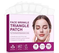 【162p】 Toppe per il viso | Toppe grinze durante la notte contro rughe e pieghe di rabbia | idrogel rughe per viso per pelle liscia | Forehead Wrinkle Patch con trattamento idratante