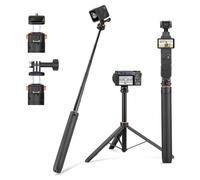 163 cm Pocket 3 Selfie Stick Treppiede per action camere, supporto allungabile con cambio rapido 1/4" vite per vlog, per DJI Osmo Action 5 Pro 4 3, Insta360 X4 e AKASO DSLR accessori