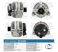 163 CV Alternatore per CITRON C5 II Break RE 2.2 HDi KW 120 CV 163