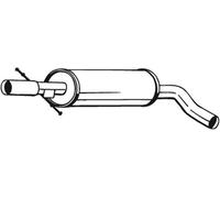 163 CV SILENZIATORE CENTRALE PER AUDI TT 8N3 1.8 T KW 120 CV 163