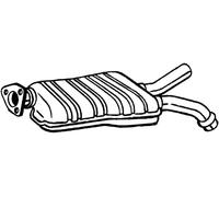 163 CV SILENZIATORE CENTRALE PER MERCEDES Classe E T-Model S211 E 200 T Kompress