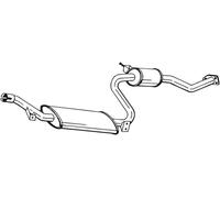 102 CV SILENZIATORE CENTRALE PER VOLVO S40 I 644 1.9 DI KW 75 CV 102