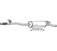 163 CV SILENZIATORE CENTRALE PER VW Crafter 30-35 Autobus 2E 2.5 TDI KW 120 CV 1