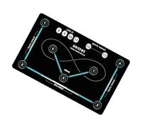 1630 Tappetino versatile per allenamento di calcio, 90 x 60 x 0,3 cm, tappetino per dribbling silenzioso | terra di diatomacea, tappetino antiscivolo per interni ed esterni, per tutte le età, adulti