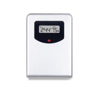 (1631)Termometro digitale wireless argento Sensore termoigrometro 433hz Temperatura interna ed esterna