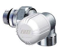 1636 38 Valvola termostatizzabile cromata angolo sx attacco intercambiabile FAR