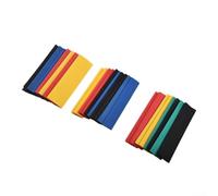 164 guaine termorestringenti in colori misti, rapporto di restringimento 2:1, in PET, per protezione del connettore del cavo e gestione dei cavi
