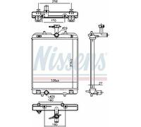 164000Q080 Radiatore Motore per CITROEN C1 II 1.0 2014-> NUOVO ORIG. DENSO