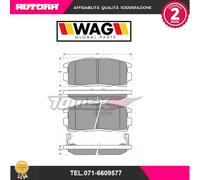 PPW04AF Kit pastiglie freno, Freno a disco posteriore (MARCA JAPANPARTS)..