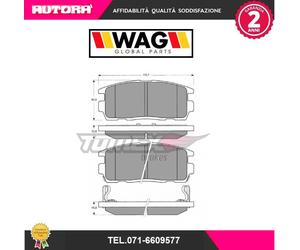1643 Kit pastiglie freno, Freno a disco posteriore (MARCA WAG)..
