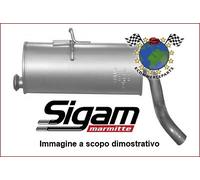 #16434 Silenziatore Marmitta Centrale Per Lancia Kappa Benzina 1994>2001