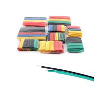 164PCS Kit Tubi Termorestringenti,Kit Avvolgicavo Per Tubi Termorestringenti A 5 Colori - Rapporto 2:1 Assortimento Di Guaine Per Cavi Elettrici, Protezione Isolante A Lunga Durata, 5 Colori 8 Taglie