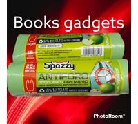 165 Buste Verdi Spazzy Sacchetto Immondizia Differenziata con Manici Mela Verde