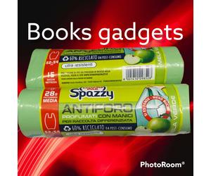 165 Buste Verdi Spazzy Sacchetto Immondizia Differenziata con Manici Mela Verde