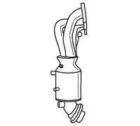 165 cv Catalizzatore per Nissan X-Trail T30 2.5 4x4 2488 cc 121 KW 165 CV