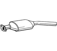 165 CV CATALIZZATORE PER RENAULT Safrane II B54 2.5 20V KW 121 CV 165