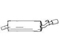 165 cv Silenziatore posteriore per Alfa 155 167 2.5 V6 2492 cc 121 KW 165 CV