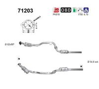 165 KW 224 CV CATALIZZATORE PER Mercedes Classe E W210 E 320 4matic