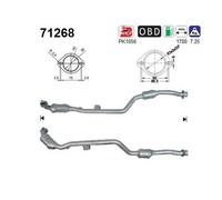 130 KW 177 CV CATALIZZATORE PER Mercedes Classe E T-Model S211 E 240 T