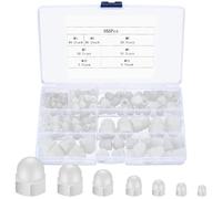 165 Pezzi Dado Cieco a Calotta Set, Dadi Ciechi, M3/M4/M5/M6/M8/M10/M12 Dadi a Cupola Esagonali per Viti, Dado Testa Chiusa nylon, Dado a Cupola Copri Bulloni