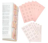 165 Pezzi Etichette Laminate per Bibbia, Accessori per Bibbia, Linguette Indice Facili da Leggere e Applicare, Linguette Adesive per Bibbia con Spazi Vuoti per Antico e Nuovo Testamento Bianchi Rosa