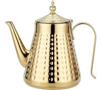 1650ml Teiera in acciaio inoxcon,Con Infusore per Tè Sfuso,Teiera vintage,oro