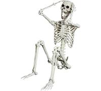 165cm Halloween a grandezza naturale scheletro intero corpo umano Ossa con articolazioni mobili per il cimitero spaventoso della casa infestata del cimitero (165cm updated)