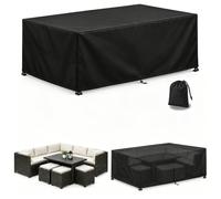 165Lx95Wx73H cm Coperture per mobili da giardino, tessuto Oxford, tavolo | Impermeabile, antivento e anti-UV, copertura per tavolo e sedie da esterno, divano in rattan