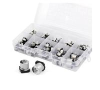 165Pcs/lot 10Values SMD Aluminum Electrolytic Capacitor Assorted Kit Set Samples Kit 0.47uF 1uF 2.2uF 4.7uF 10uF 22uF 47uF 100uF EKFBQBGW