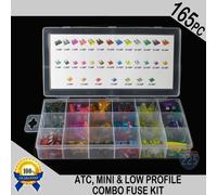 165Pcs Piccolo Lama Fusibile Kit Auto Assortimento 1-40A 10-32V Circuit Contro