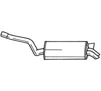 166 cv Silenziatore posteriore per Mercedes 190 W201 E 2.6 2597 cc 122 KW 166 CV