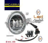 1662 - SIEM - FARO FANALE ANTERIORE A LED VESPA 50 R L N DM 105 MM